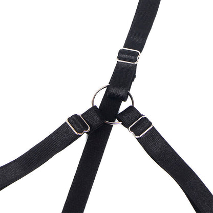 Conjunto de lingerie SUBBLIME preto com sutiã de laço ajustável e tanga.