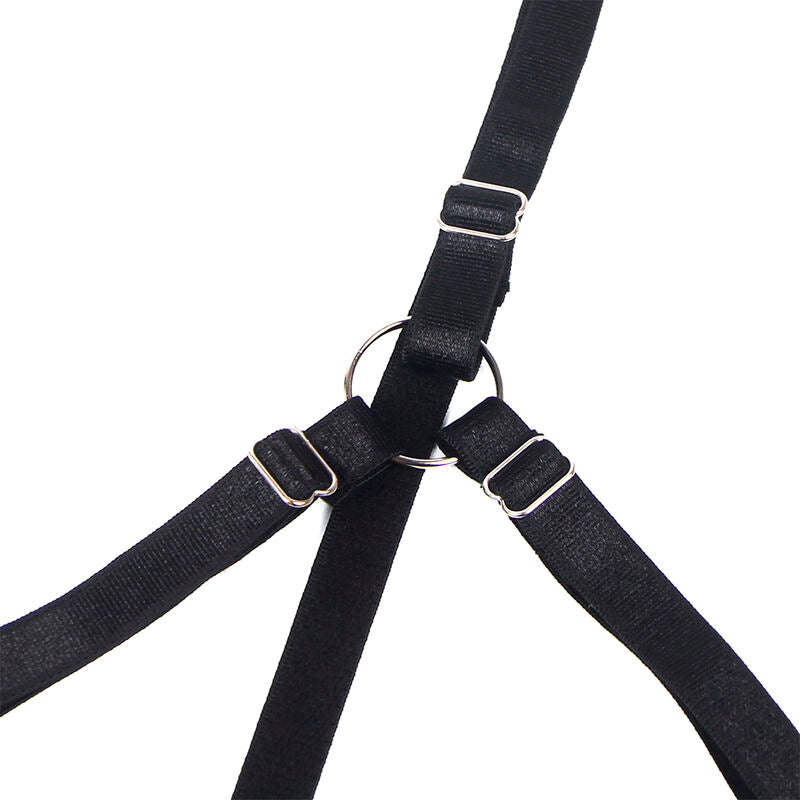 Conjunto de lingerie SUBBLIME preto com sutiã de laço ajustável e tanga.