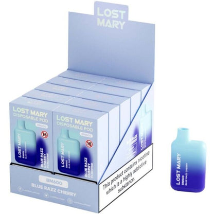 LOST MARY - BM600 VAPORIZADOR DE NICOTINA 2% DESECHABLE AZUL FRAMBUESA CEREZA