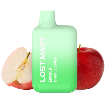 LOST MARY - BM600 VAPORIZADOR DE NICOTINA 2% DOBLE DESECHABLE MANZANA