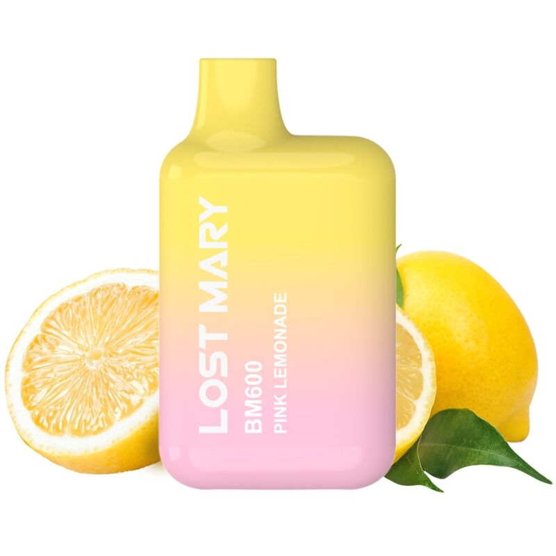 LOST MARY - BM600 VAPORIZADOR DE NICOTINA 2% DESECHABLE LIMONADA ROSA