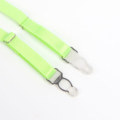 SUBBLIME Conjunto de Sutiã com Renda e Ligas Verde e Azul S/M, detalhes da renda e design moderno.