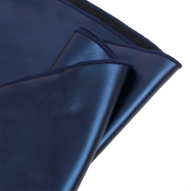 SUBBLIME Vestido Sexy com Alças Couro PU Azul L/XL, mostrando detalhes do material e design.