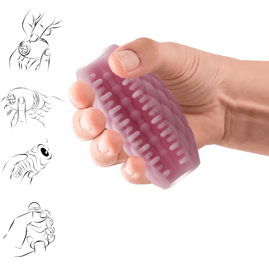 Pack de 15 masturbadores masculinos PRETTY LOVE Athena Eros com texturas variadas.