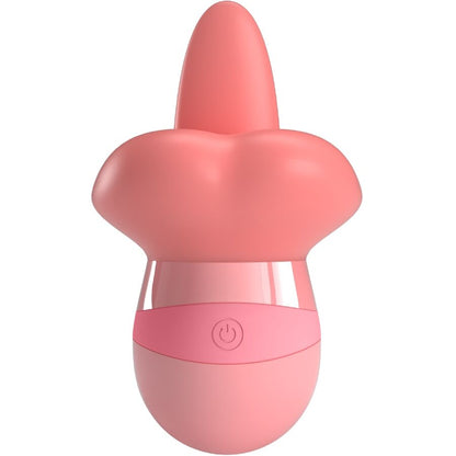 PRETTY LOVE Estimulador Clitoriano Kylee Tongue 10 Vibrações Rosa Nude com design ergonómico e ponta de língua.
