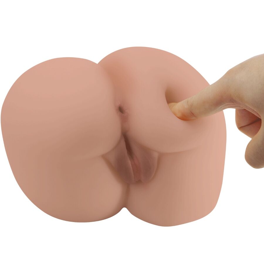 Vibrador con Vagina Realista, Ano y Control Remoto