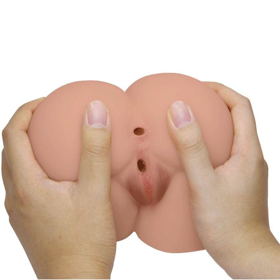 Vibrador con Vagina Realista, Ano y Control Remoto