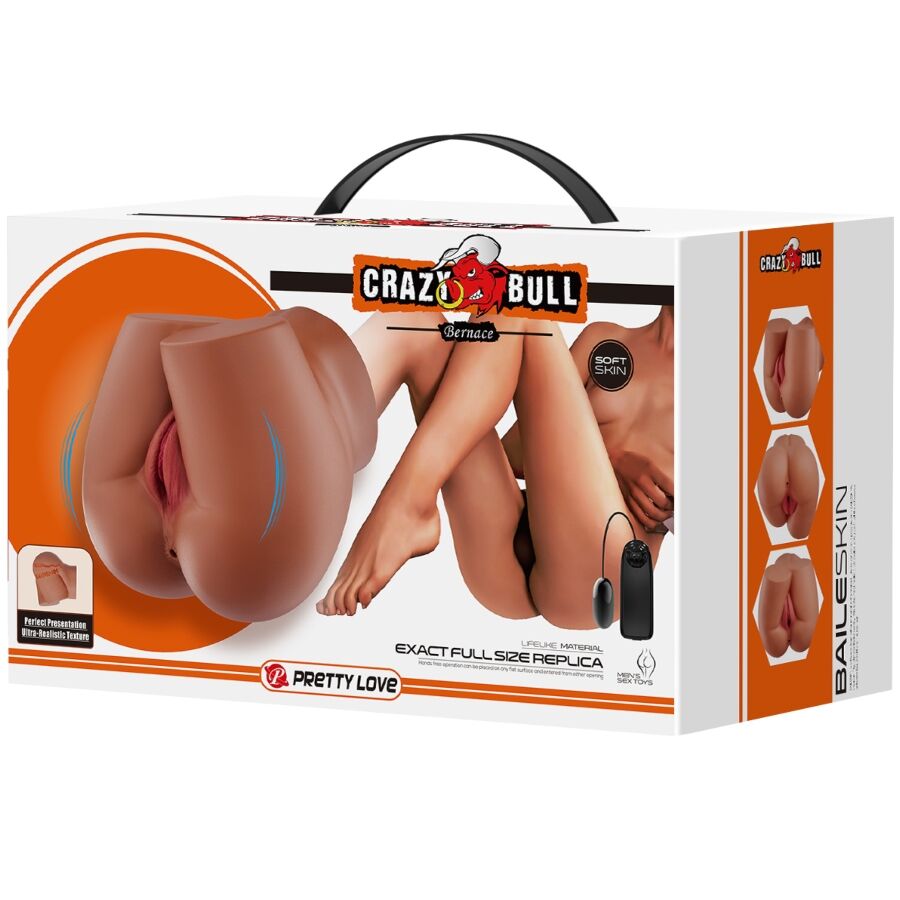 Vibrador con Vagina Realista, Ano y Control Remoto