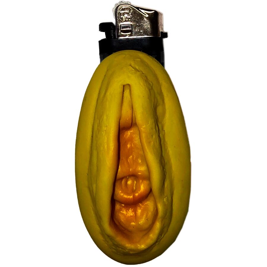Encendedor en Forma de Vagina Dorada