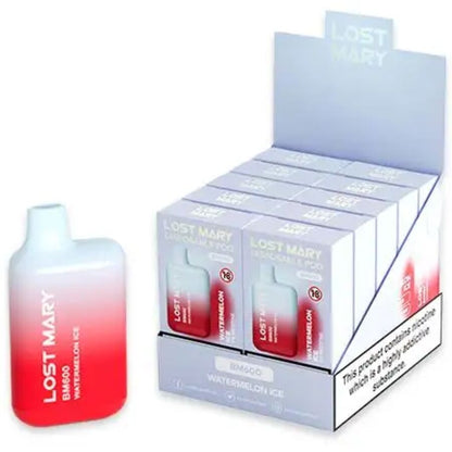 LOST MARY - BM600 VAPORIZADOR DE NICOTINA 2% DESECHABLE SANDÍA HIELO