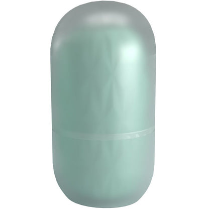 PPRETTY LOVE Masturbador Masculino ATHENA Egg Stroker Turquesa, mostrando a textura e o design compacto.