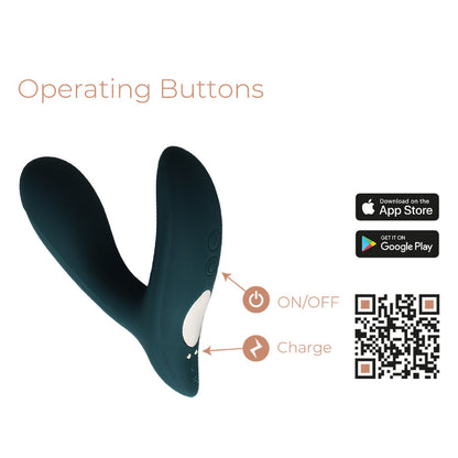 ADRIEN LASTIC Pulsation: Estimulador de próstata ergonómico com controlo APP.