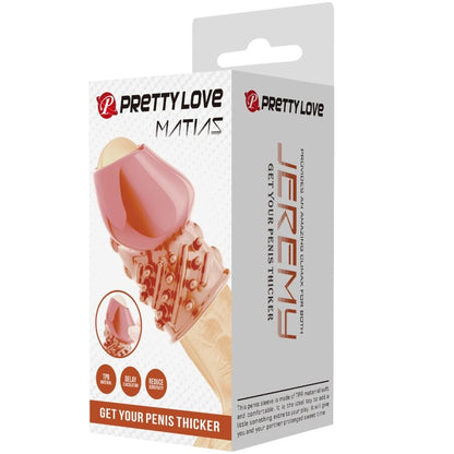 PRETTY LOVE Manga Peniana Engrossadora Matias Rosa para aumento do pénis e prazer prolongado.
