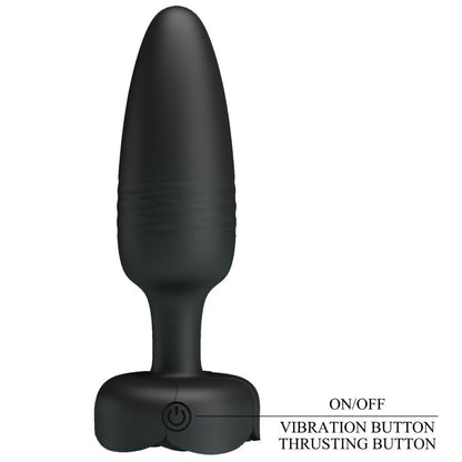 Close-up do PRETTY LOVE Plug Anal Vibratório Tarion com Luz LED, mostrando o design elegante e as características vibratórias.