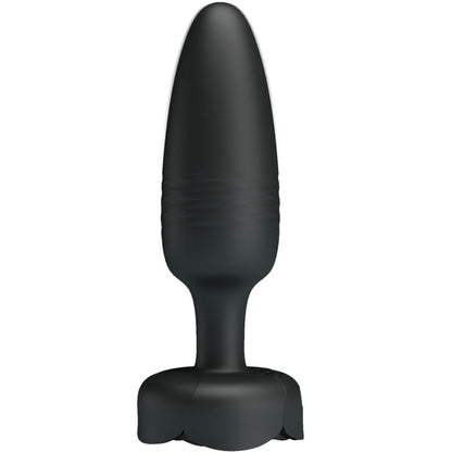Close-up do PRETTY LOVE Plug Anal Vibratório Tarion com Luz LED, mostrando o design elegante e as características vibratórias.