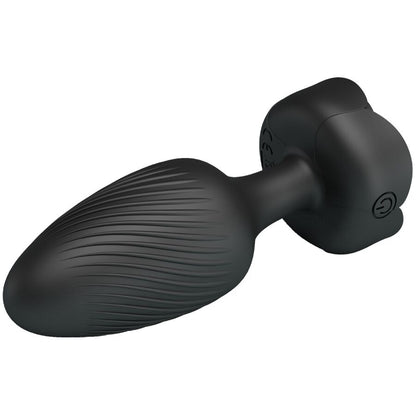 Close-up do PRETTY LOVE Plug Anal Vibratório Varian com Luz LED, mostrando sua textura suave de silicone e design.