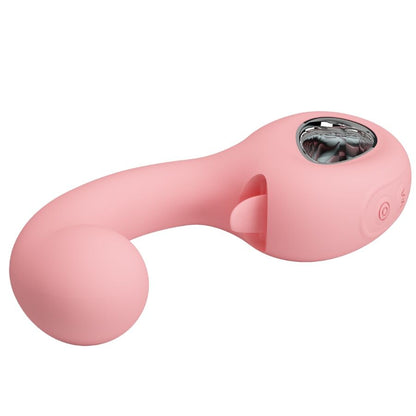 Vibrador PRETTY LOVE Erynnynes para Ponto G e Clítoris, de silicone rosa.