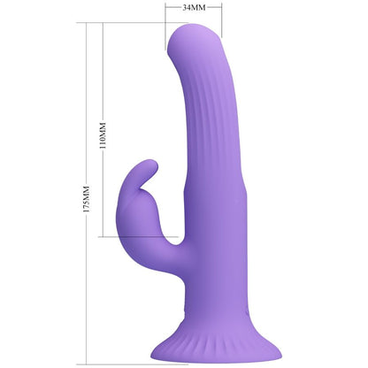 Close-up of the PRETTY LOVE Vibrador de Coelho Killmoulis com 12 Modos e Língua showing its design and features.