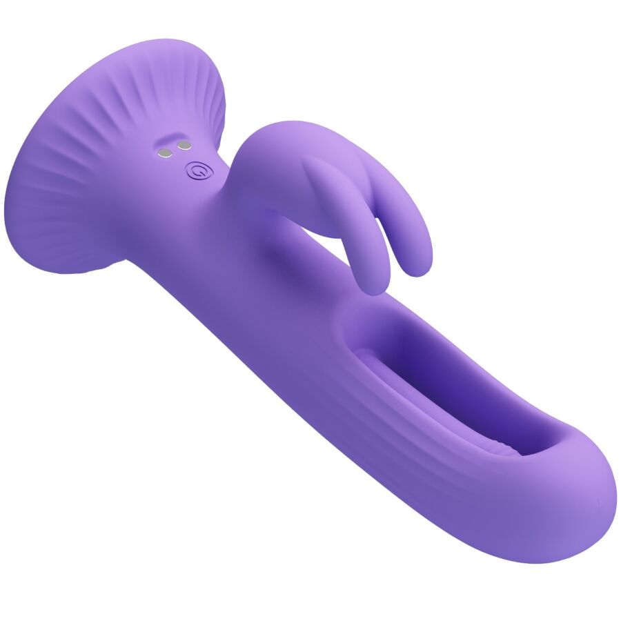Close-up of the PRETTY LOVE Vibrador de Coelho Killmoulis com 12 Modos e Língua showing its design and features.