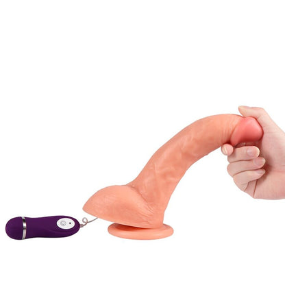 SHEQU - DILDO VIBRADOR BEAST CON CONTROL REMOTO 24,5 CM
