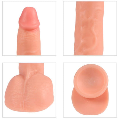 SHEQU - DILDO VIBRADOR BEAST CON CONTROL REMOTO 24,5 CM