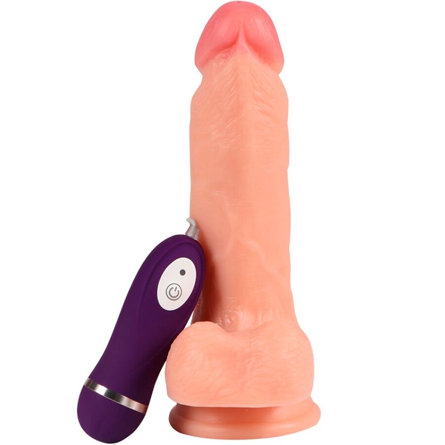 SHEQU - DILDO VIBRADOR IRON DRAGON CON CONTROL REMOTO 17.5 CM