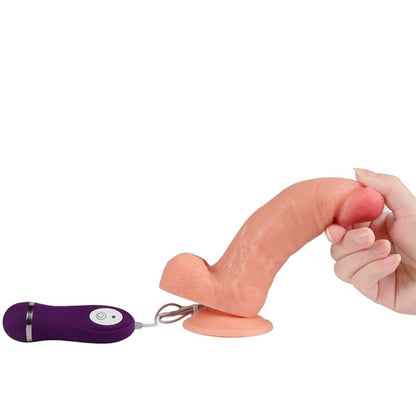 SHEQU - DILDO VIBRADOR IRON DRAGON CON CONTROL REMOTO 17.5 CM