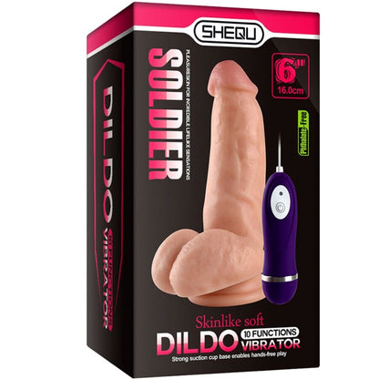 SHEQU - SOLDADO CONSOLADOR VIBRADOR CON CONTROL REMOTO 16 CM