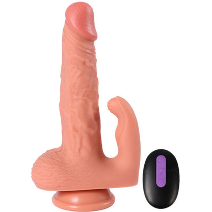 SHEQU - DILDO HAYDEN Y ESTIMULADOR DE CLÍTORIS CON VIBRACIÓN Y CONTROL REMOTO 16 CM