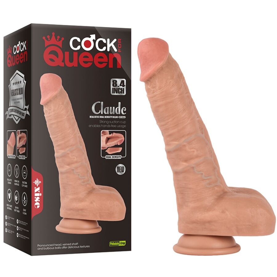 XISE - CLAUDE DILDO REALISTA DOBLE DENSIDAD 16,5 CM