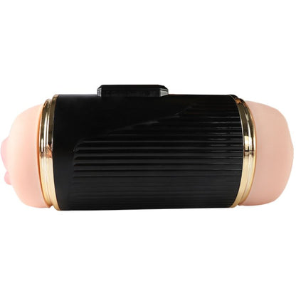SHEQU - KAY MASTURBADOR DOBLE CON DOBLE BOCA Y VIBRACIÓN VAGINAL