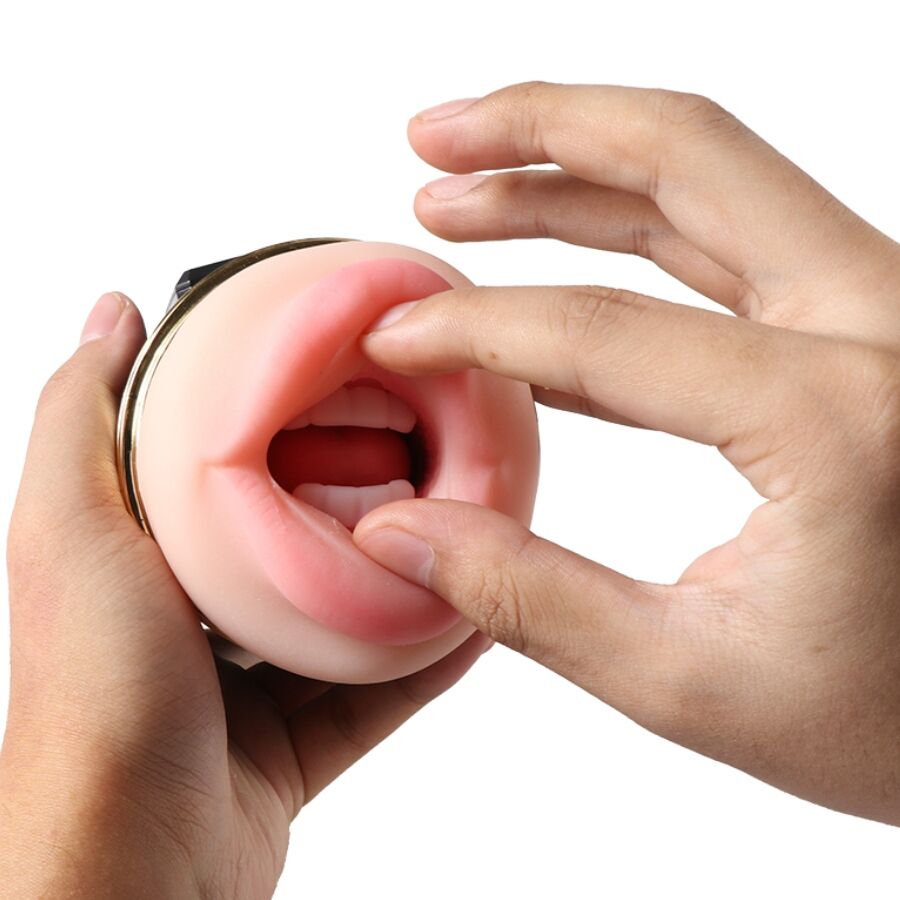 SHEQU - KAY MASTURBADOR DOBLE CON DOBLE BOCA Y VIBRACIÓN VAGINAL