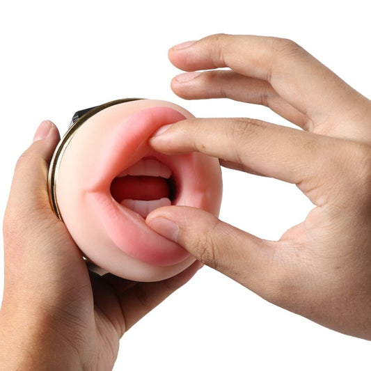 SHEQU - KAY MASTURBADOR DOBLE CON DOBLE BOCA Y VIBRACIÓN VAGINAL