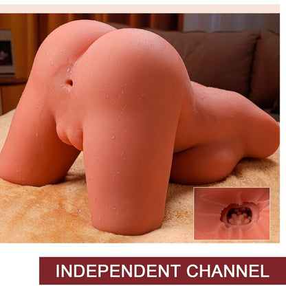 XISE - MIAH LADY BOY TORSO FEMENINO CON DILDO VIBRADOR Y EMPUJADOR 55 CM