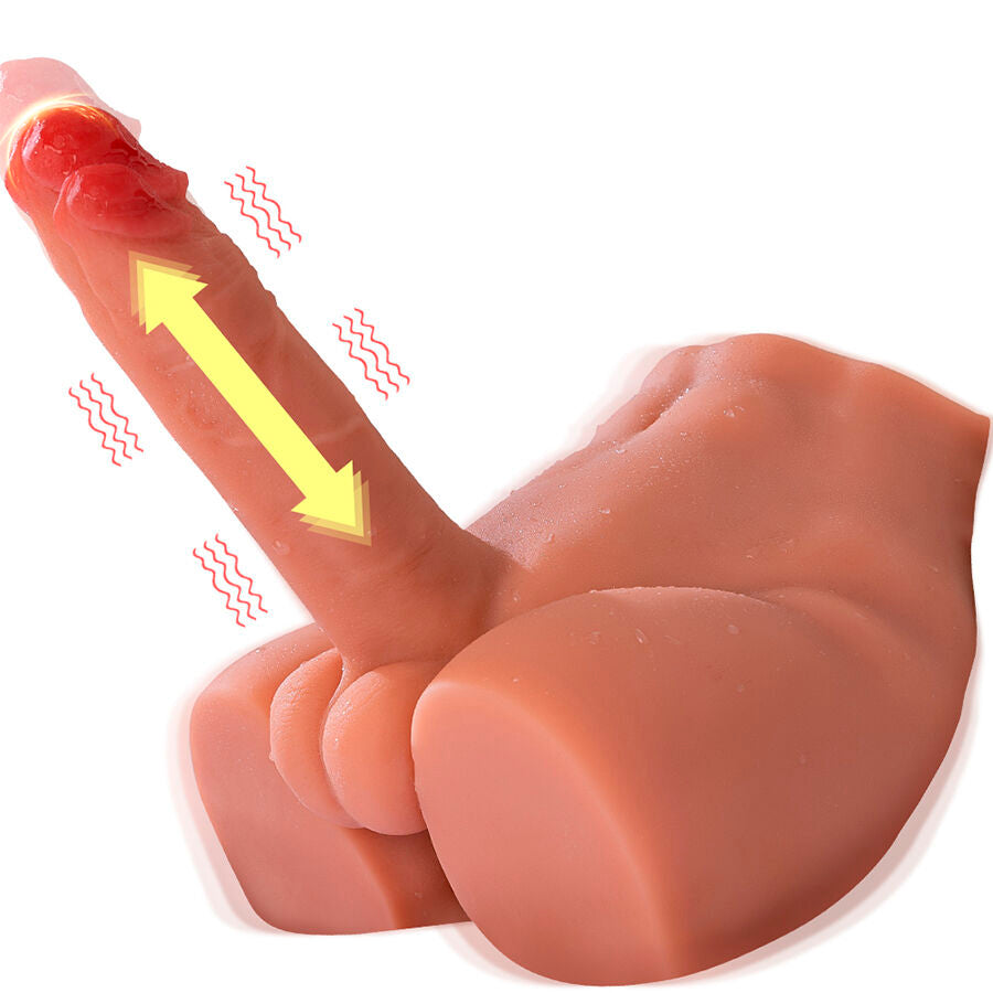 XISE - DILDO PEEL MASTURBADOR REALISTA POSICIÓN FRONTAL CON EMPUJE 17.5 CM