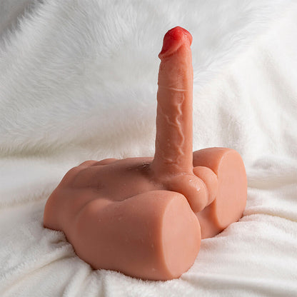 XISE - DILDO PEEL MASTURBADOR REALISTA POSICIÓN FRONTAL CON EMPUJE 17.5 CM