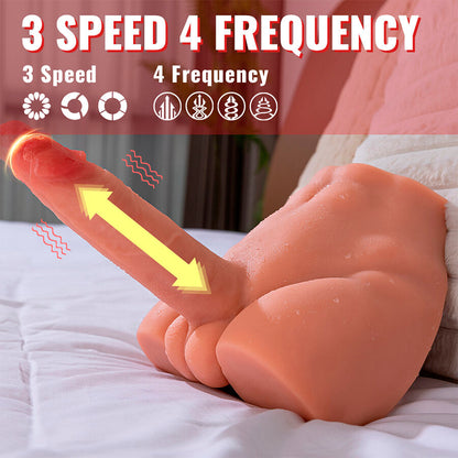 XISE - DILDO PEEL MASTURBADOR REALISTA POSICIÓN FRONTAL CON EMPUJE 17.5 CM