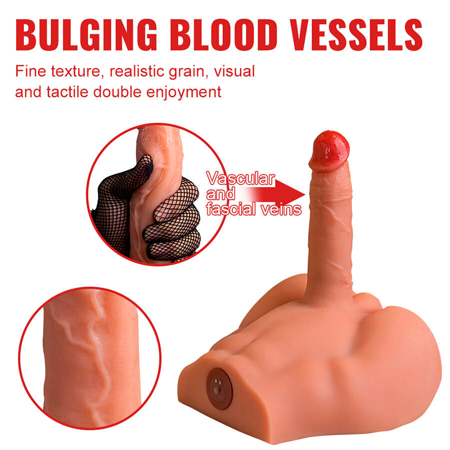 XISE - DILDO PEEL MASTURBADOR REALISTA POSICIÓN FRONTAL CON EMPUJE 17.5 CM