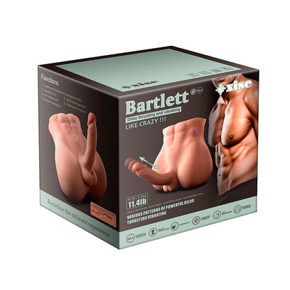 XISE - BERTLETT DILDO CULO REALISTA Y MASTURBADOR ANO POSICIÓN FRONTAL CON EMPUJE 18 CM