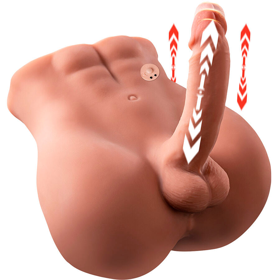 XISE - BERTLETT DILDO CULO REALISTA Y MASTURBADOR ANO POSICIÓN FRONTAL CON EMPUJE 18 CM