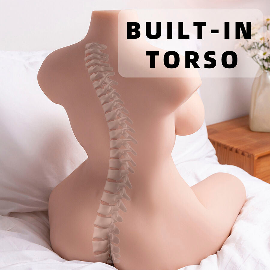 XISE - Torso femenino realista y asistido con función de propulsión, 71 cm