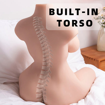 XISE - Torso femenino realista y asistido con función de propulsión, 71 cm