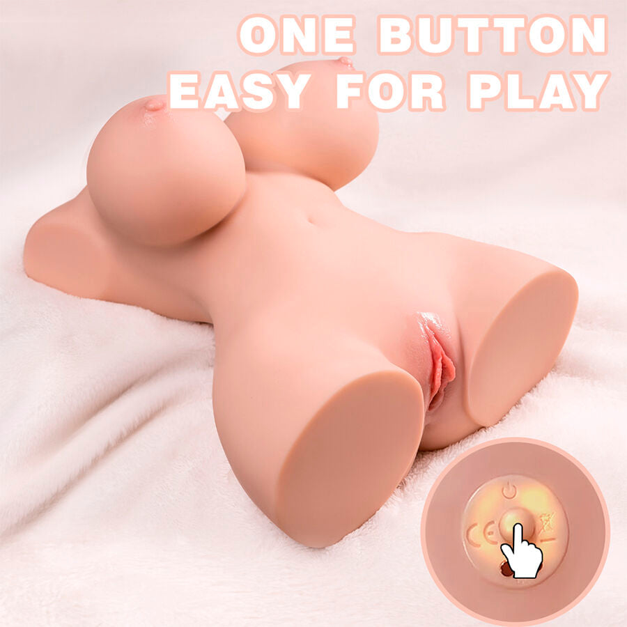 XISE - Pequeño Torso Realista con Vibración Femenina 40 cm