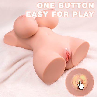 XISE - Pequeño Torso Realista con Vibración Femenina 40 cm