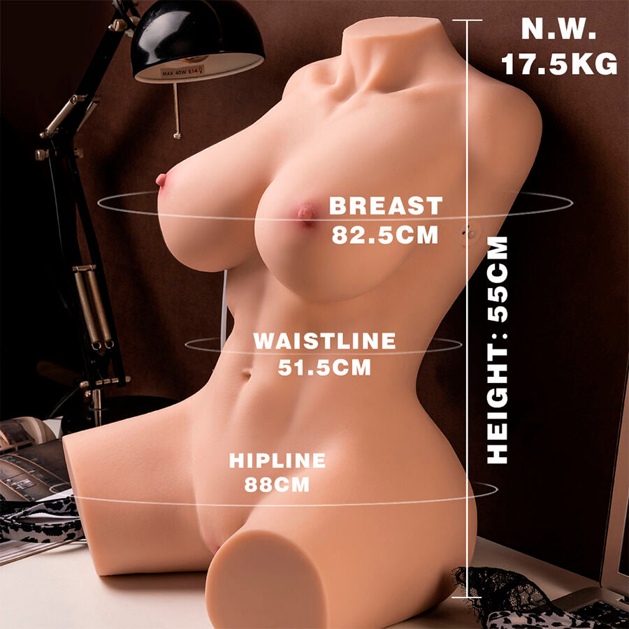 XISE - MURIEL TORSO FEMENINO REALISTA CON FUNCIÓN DE PROPULSIÓN 55 CM
