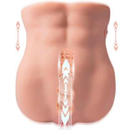 XISE - LYDIA MASTURBADOR VAGINAL FEMENINO CON FUNCIÓN DE EMPUJE 25 CM