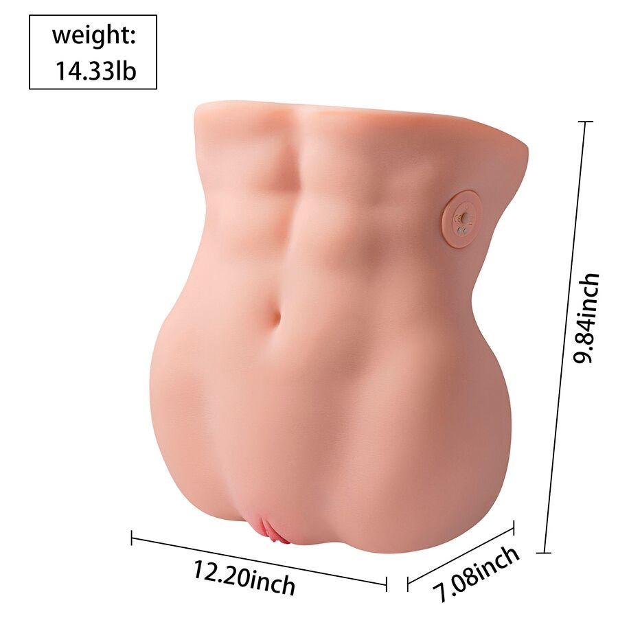 XISE - LYDIA MASTURBADOR VAGINAL FEMENINO CON FUNCIÓN DE EMPUJE 25 CM