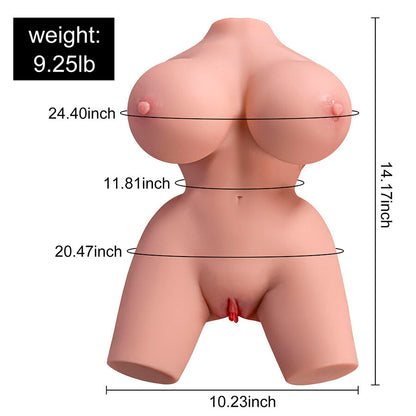 XISE - FRIEDA TORSO FEMENINO REALISTA CON VIBRACIÓN 36 CM