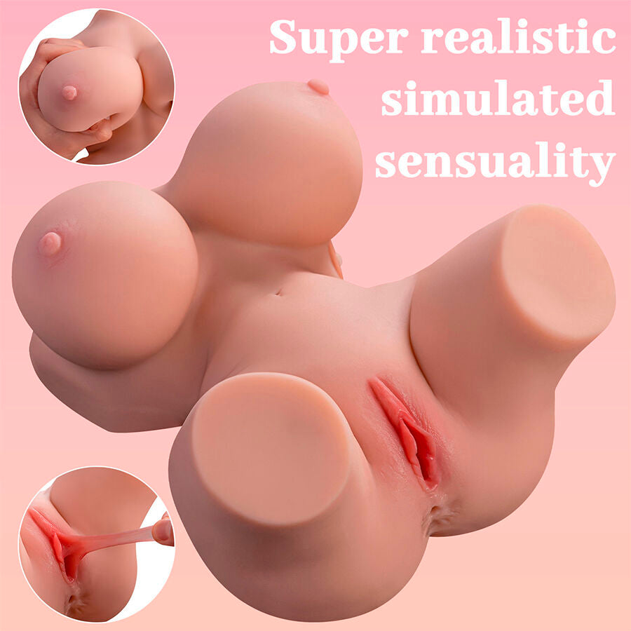 XISE - FRIEDA TORSO FEMENINO REALISTA CON VIBRACIÓN 36 CM
