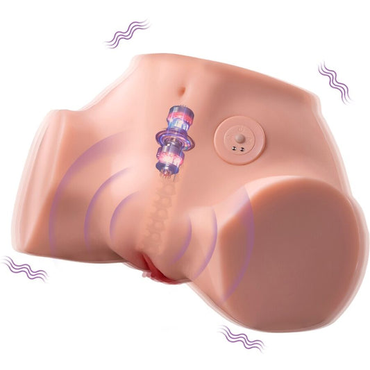XISE - FENNIE SHAKING MASTURBADOR REALISTA CON VIBRACIÓN PARA VAGINA Y ANO EN MÚLTIPLES POSICIONES